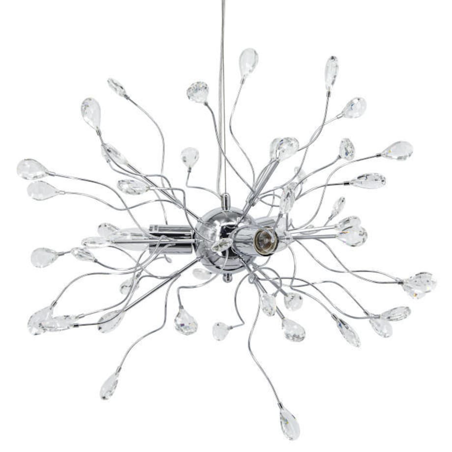 Glamour LAMPA wisząca 6757/3 8C Elem metalowa OPRAWA zwis dekoracyjny pałacowe kryształki chrom