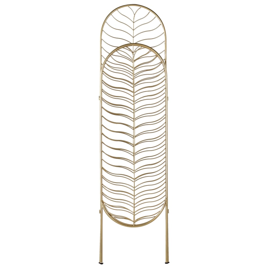 3-panelowy składany parawan pokojowy metalowy 120 x 160 cm złoty PESCIA