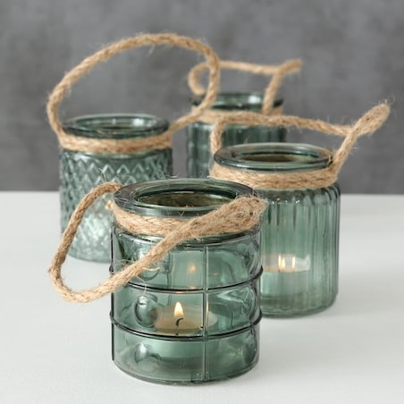 Świecznik na Tealighty Podgrzewacze Osłonka 4 szt. Komplet do Zawieszenia