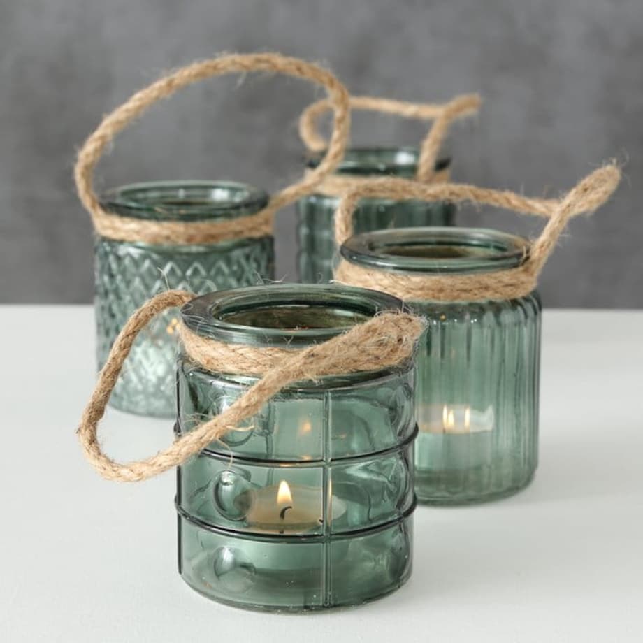 Świecznik na Tealighty Podgrzewacze Osłonka 4 szt. Komplet do Zawieszenia