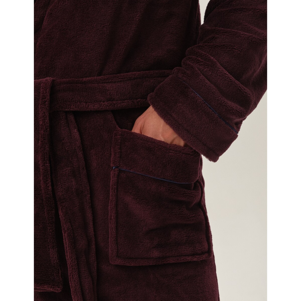 Szlafrok Hustle 41935-93X Bordowy Bordowy, XL