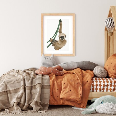 Plakat dla dzieci Małpka 40x50