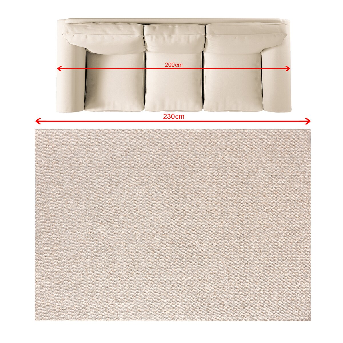 Dywan Solaro cream/camel 160x230 cm, 160x230 cm