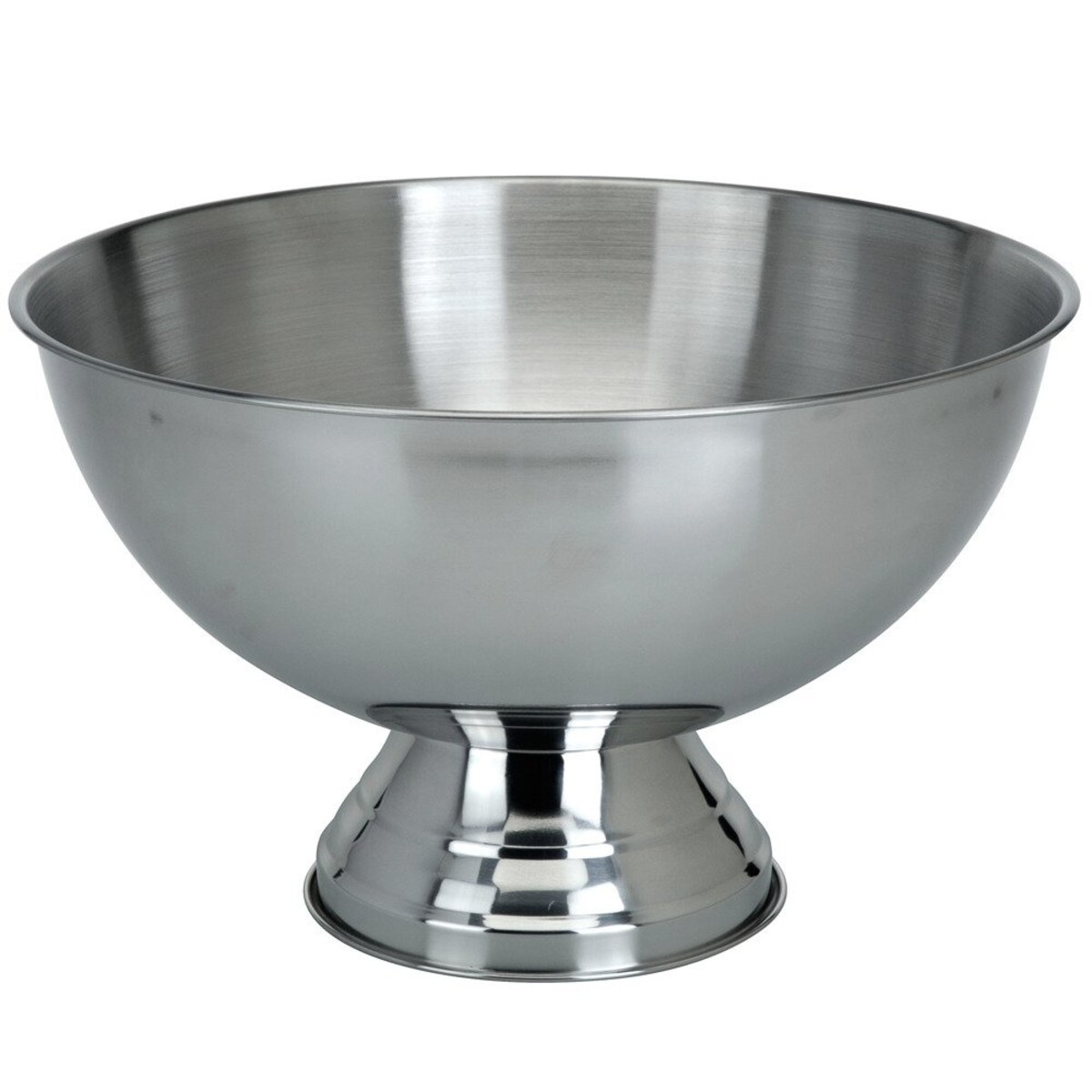 Miska ze stali nierdzewnej - na owoce, poncz - 38 cm, matowa