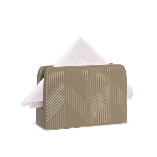 Ceramiczny serwetnik stojak na serwetki Geometry Beige MAESTRO