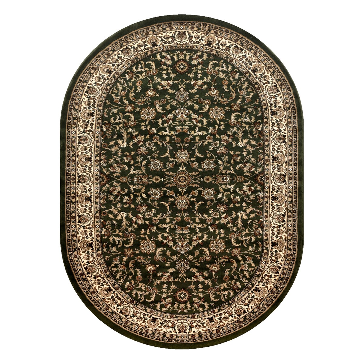 Dywan ROYAL ADR owal wzór 1745 zielony 200x290 cm