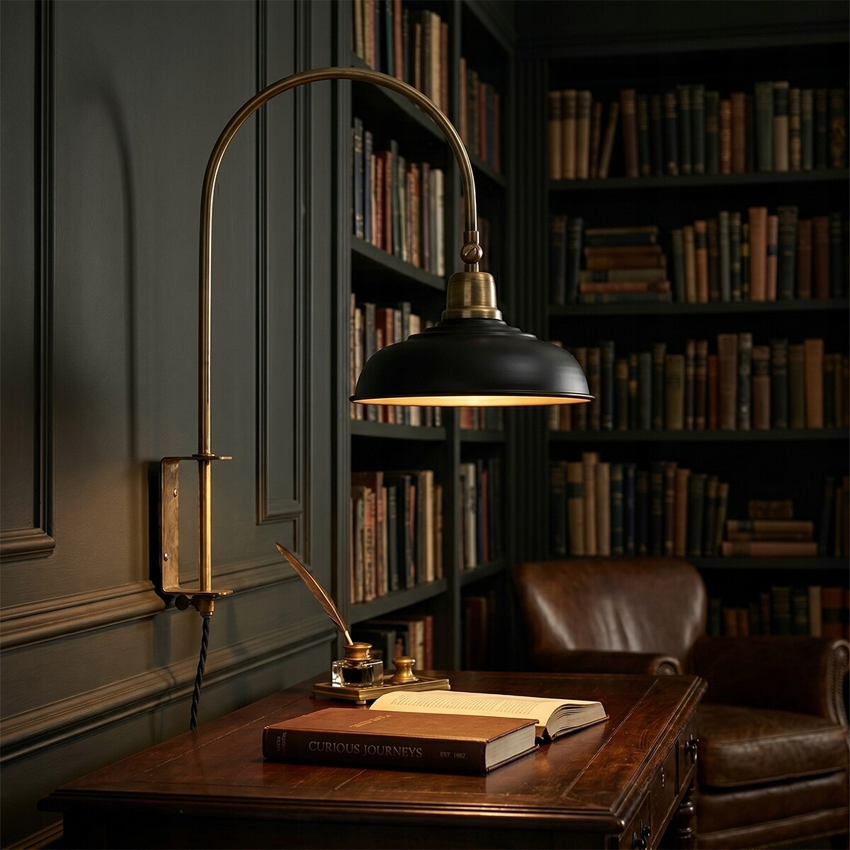 LAMPA KINKIET ŚCIENNA DO POWIESZENIA LOFT METALOWA E27 DO SALONU CZARNA