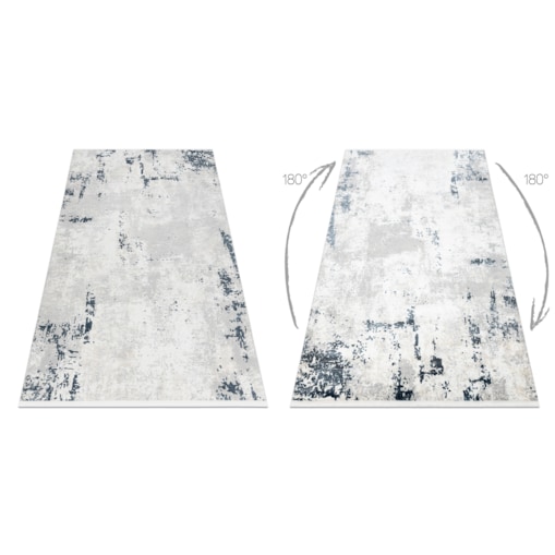 Dywan DUKE 51378 krem / niebieski - Beton, 80x150 cm