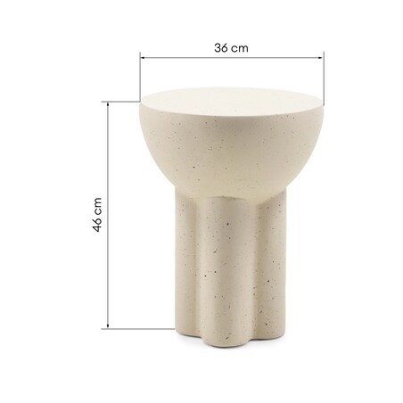 Stolik boczny, pomocniczy, betonowy, efekt granitu Poppa