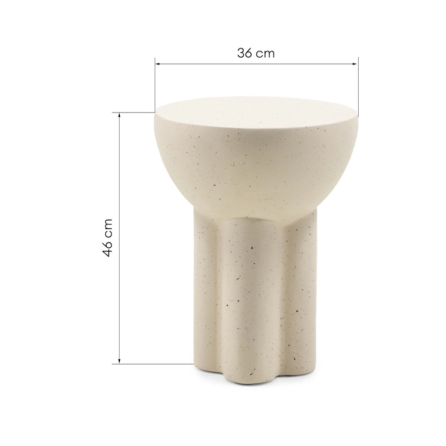 Stolik boczny, pomocniczy, betonowy, efekt granitu Poppa