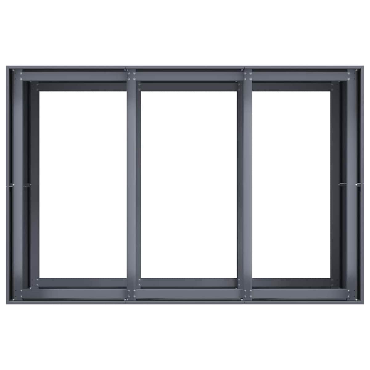vidaXL Doniczka Antracyt 120x80x80 cm Stal