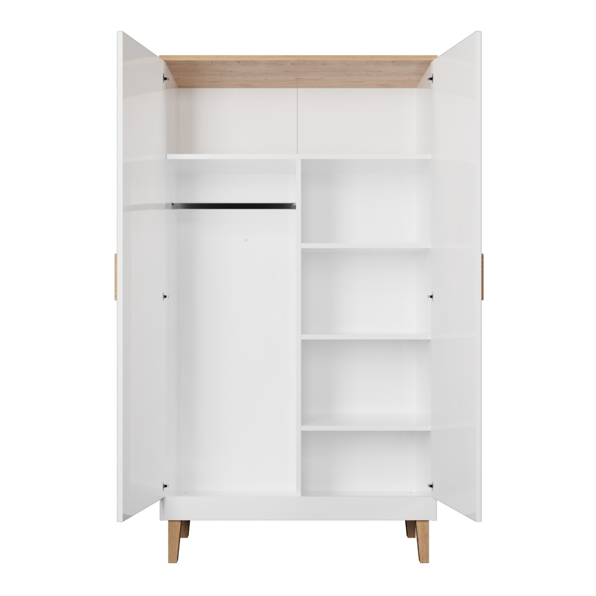 Szafa Denver biały & hikora