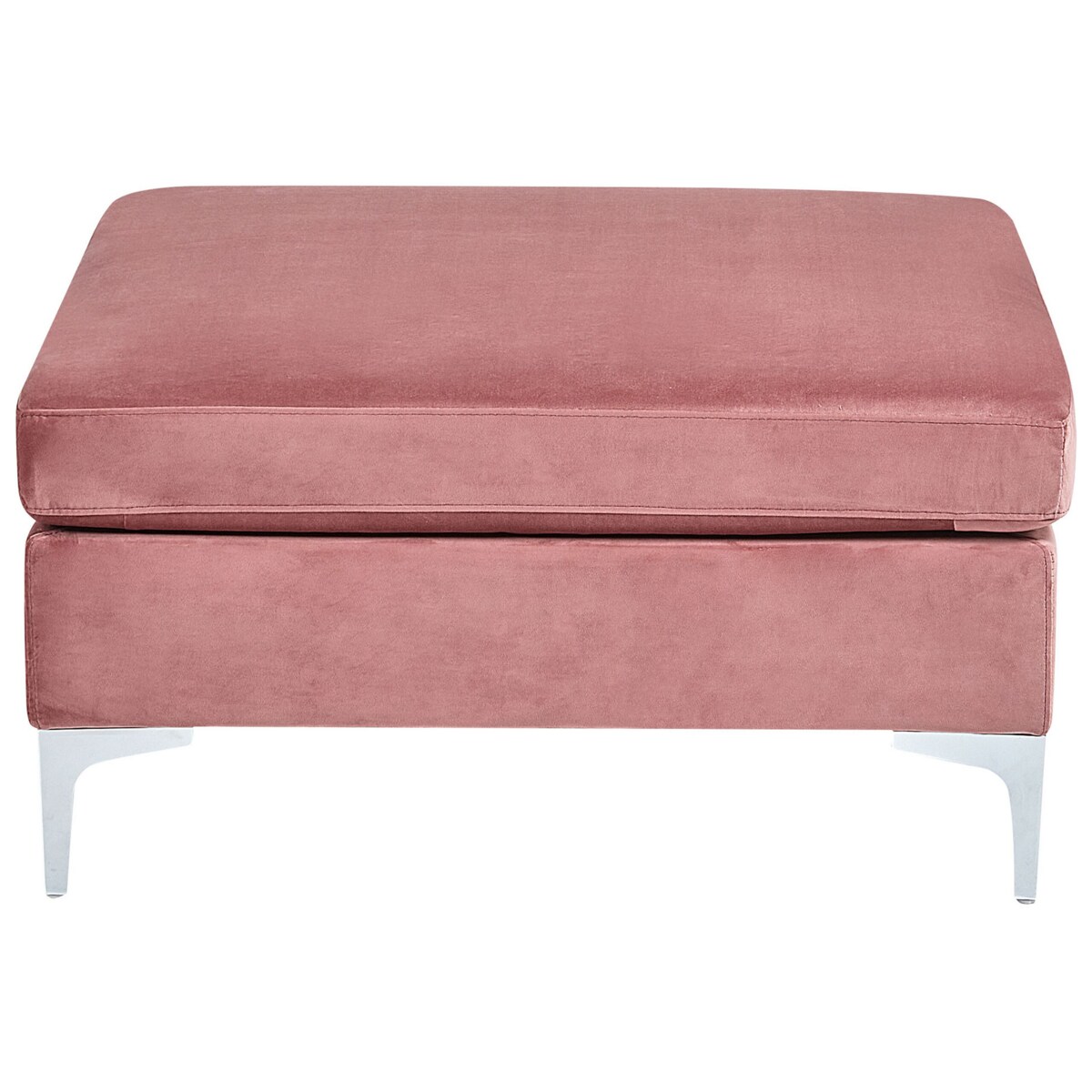 Otomana welurowa różowa EVJA