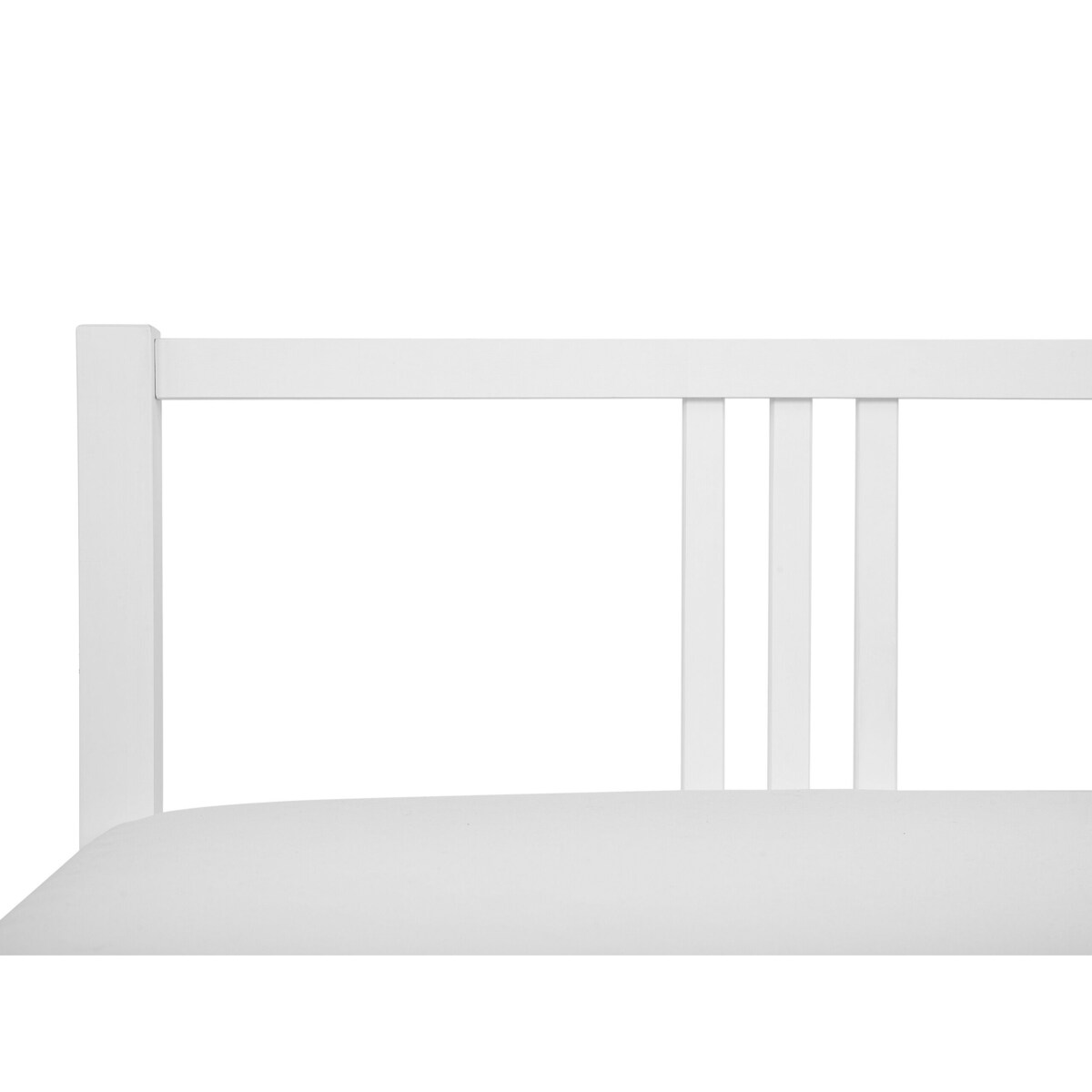 Łóżko drewniane 180 x 200 cm białe VANNES