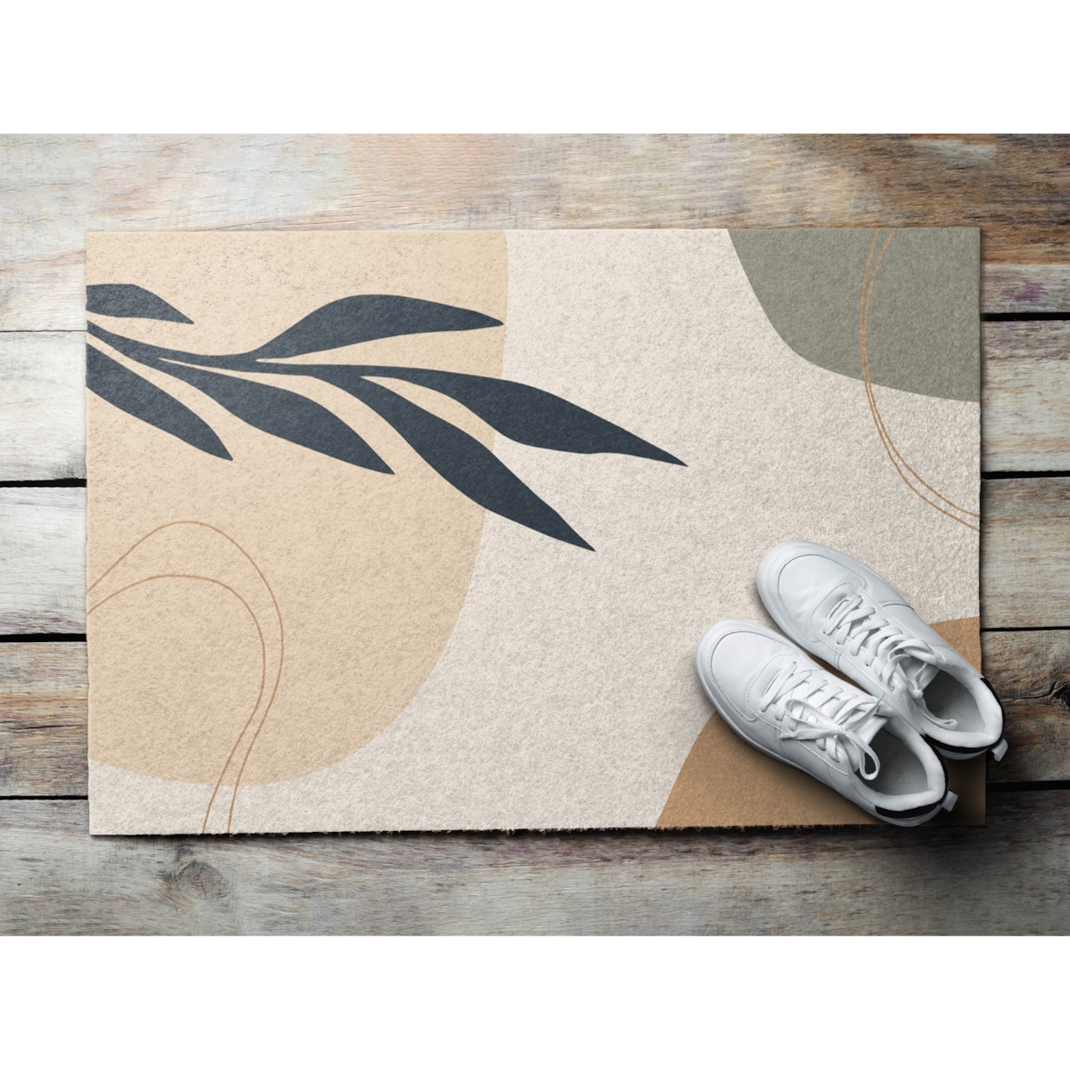 Wycieraczka do wnętrz Minimalistyczny Liść 90x60 cm