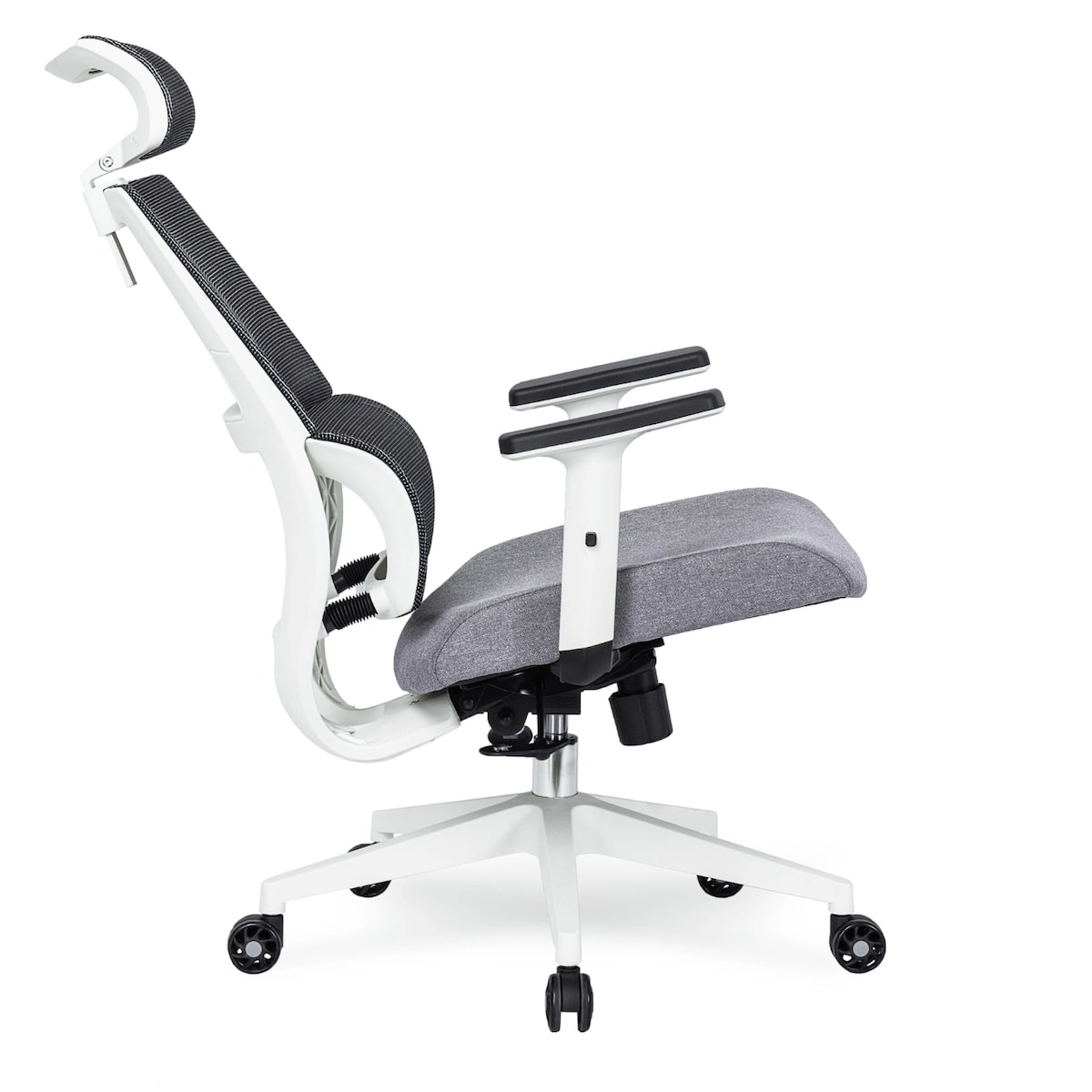 Fotel gamingowy obrotowy ergonomiczny regulowany do biurka czarny NICKI