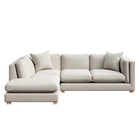 Pomo sofa narożna lewa Jasnobeżowa