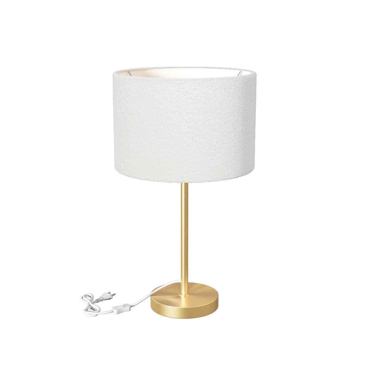 Lampa stołowa z kloszem boucle TINA, wys. 49 cm