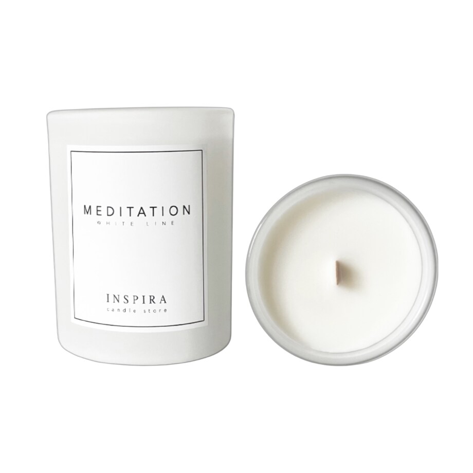 Świeca zapachowa White Meditation, 390 g, INSPIRA