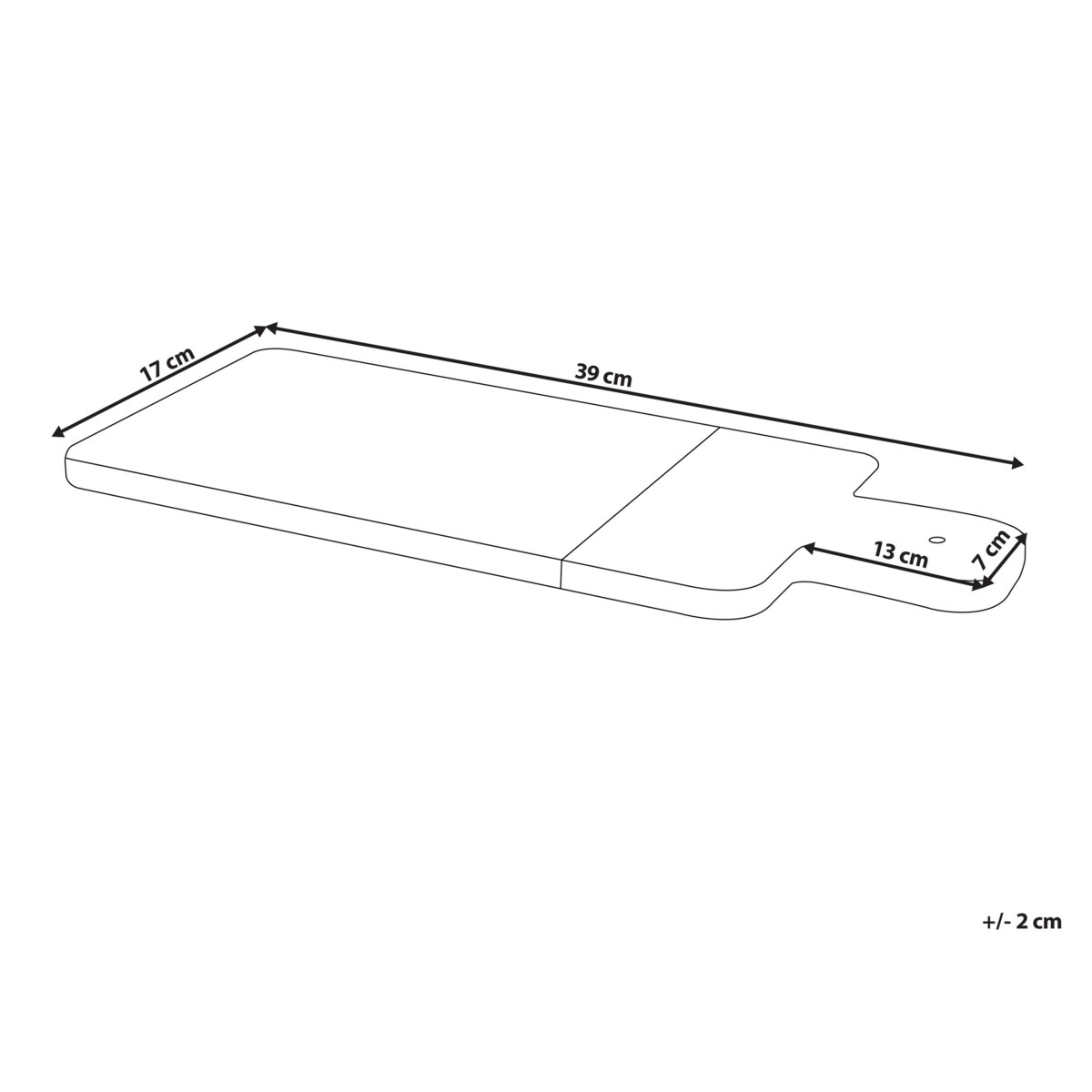 Deska do serwowania marmurowa biała VOLOS