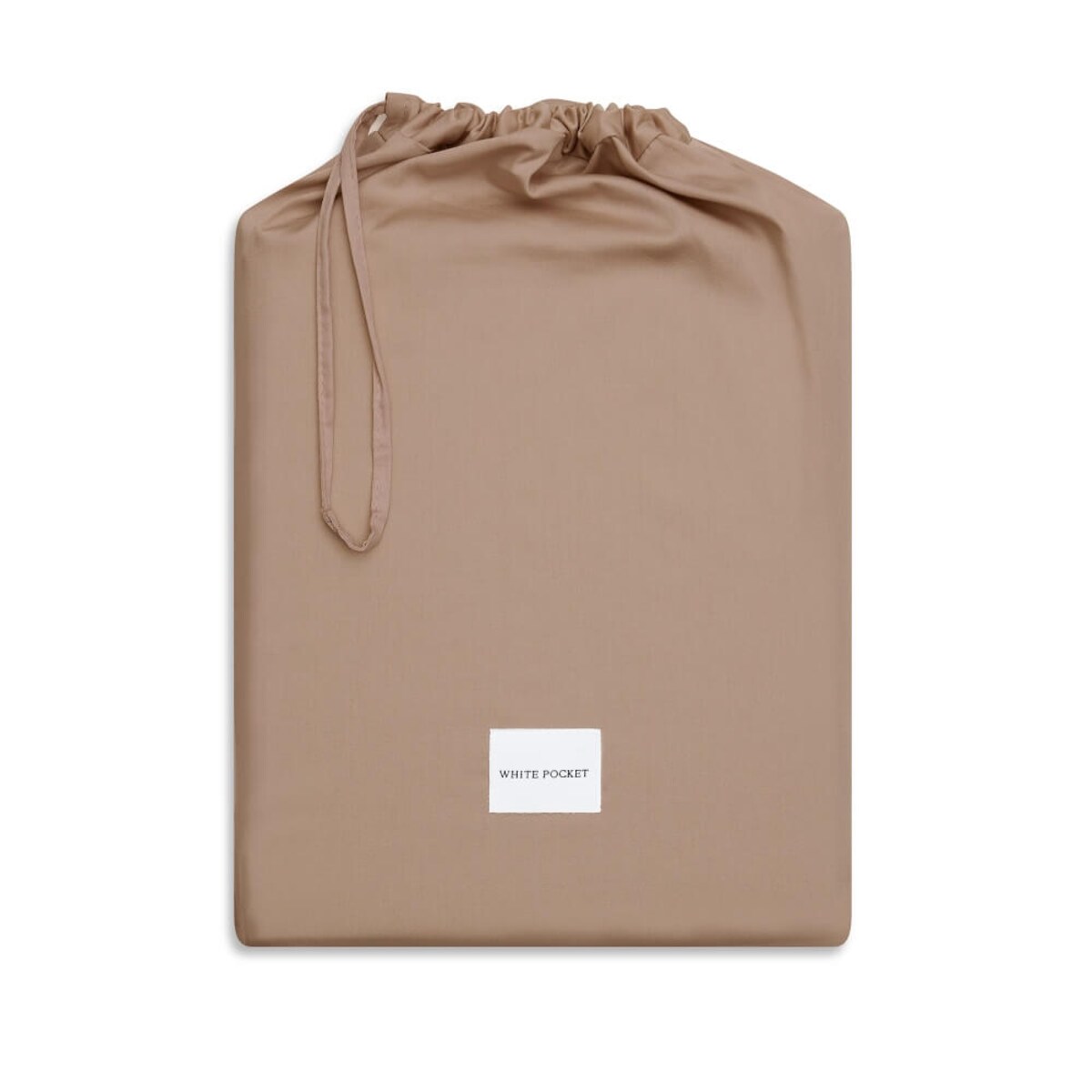 Pościel satynowa mocha 220 x 200 cm + 70 x 80 cm (2 szt)