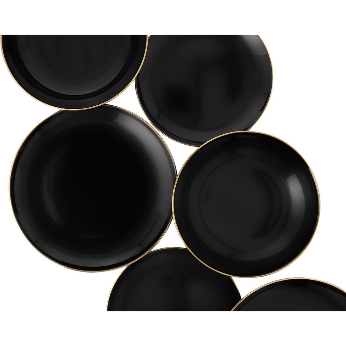 Zestaw talerzy dla 6 osób 18 el. City Złota Noc GL91