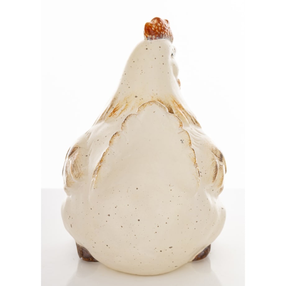 Dekoracja - kura wielokolorowa 18,5x13x16 cm POULE-2