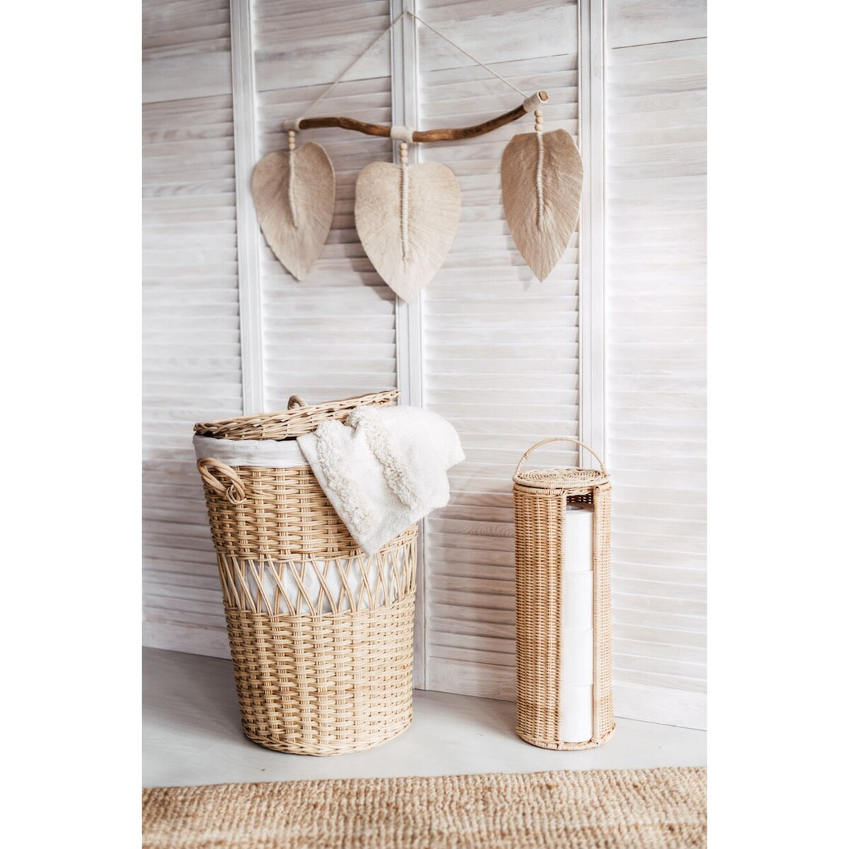 DEKORACJA ŚCIENNA TRZY LIŚCIE II