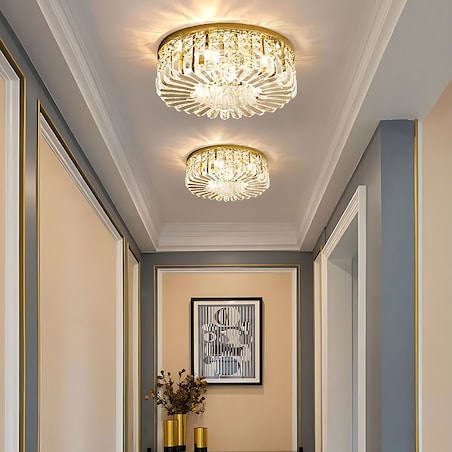 Lampa Sufitowa App1728-6C 50Cm Złoty, Szkło