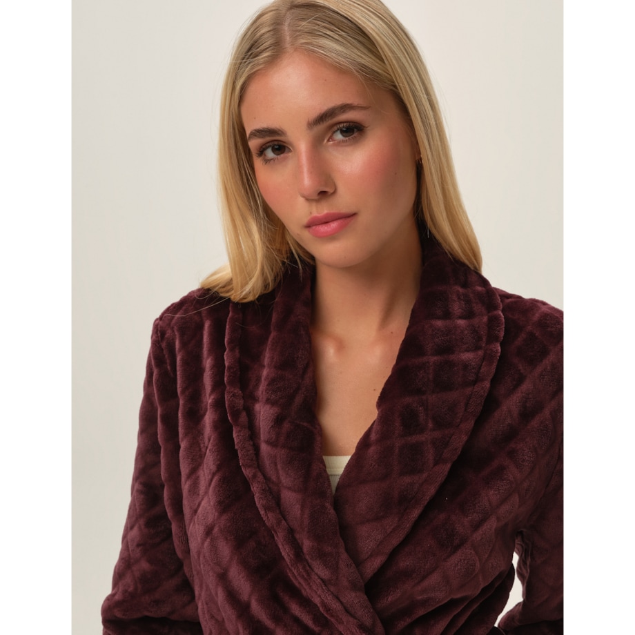 Szlafrok Fyah 41951-93X Fioletowy Fioletowy, XXL