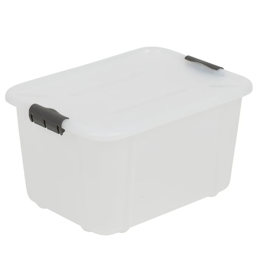 Pojemnik Plastikowy Pudełko 16 L Plastikowe Zamykany Z Pokrywką Pudło Box Do Przechowywania Na Zabawki Dokumenty Ubrania