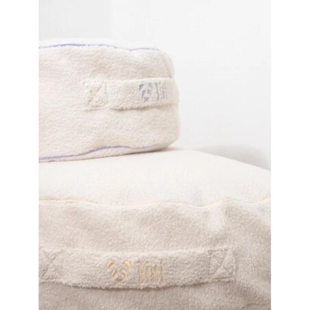 Okrągłe siedzisko z milutkiego materiału BINI SOFT BUTTER - S