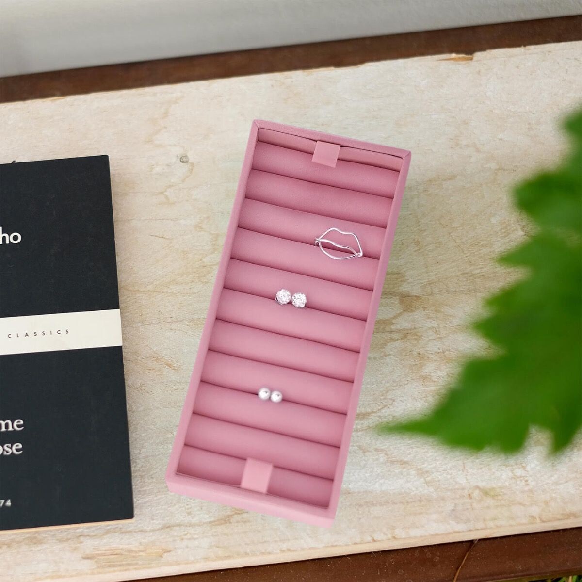 Wkładka duża na pierścionki Stackers różowa