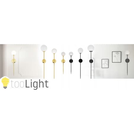 Lampa Kinkiet Złoty Wysoki Ścienny Nowoczesny 90Cm