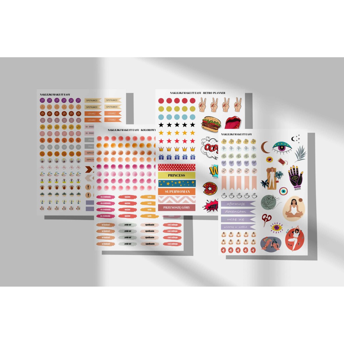 Zestaw naklejek