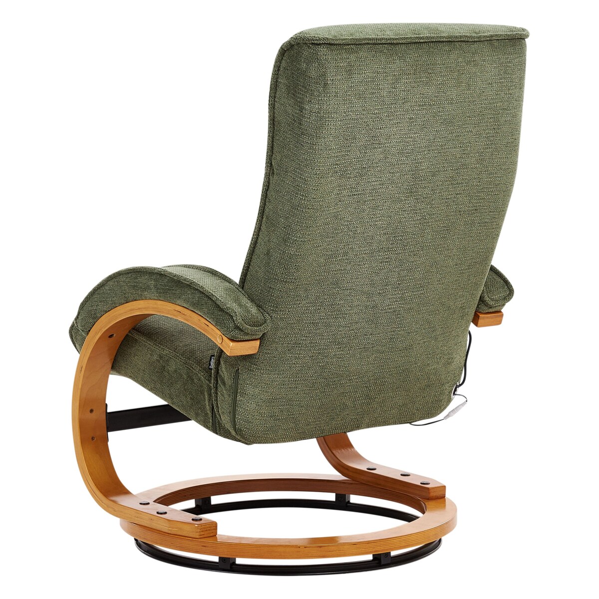 Fotel z masażem HERO Z podnóżkiem Zielony