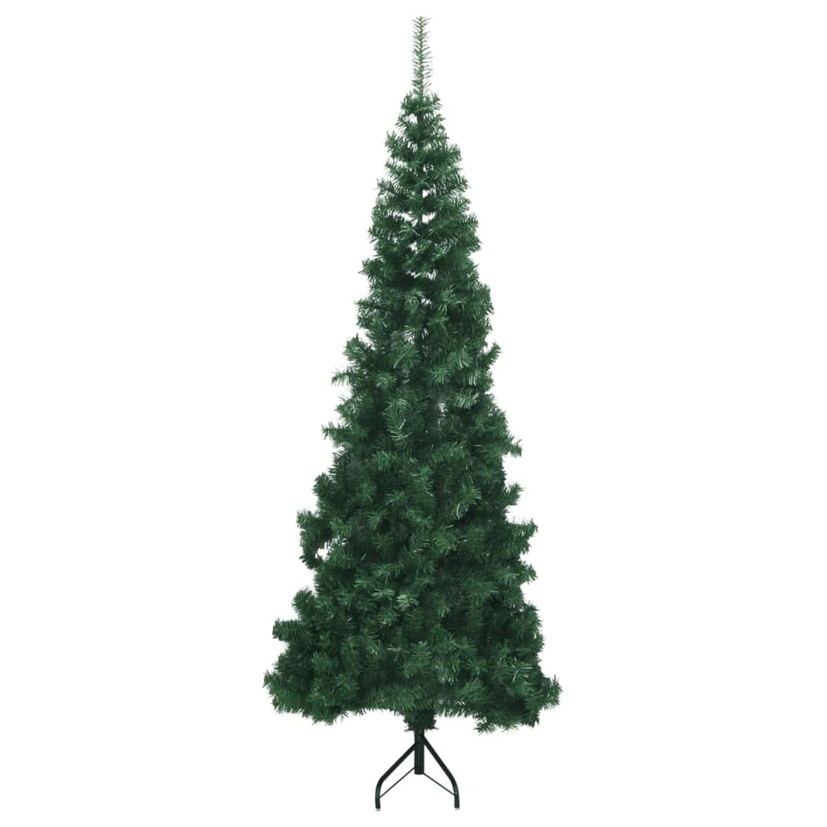 vidaXL Sztuczna choinka narożna, zielona, 180 cm, PVC