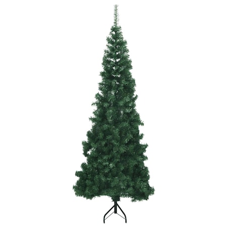 vidaXL Sztuczna choinka narożna, zielona, 180 cm, PVC