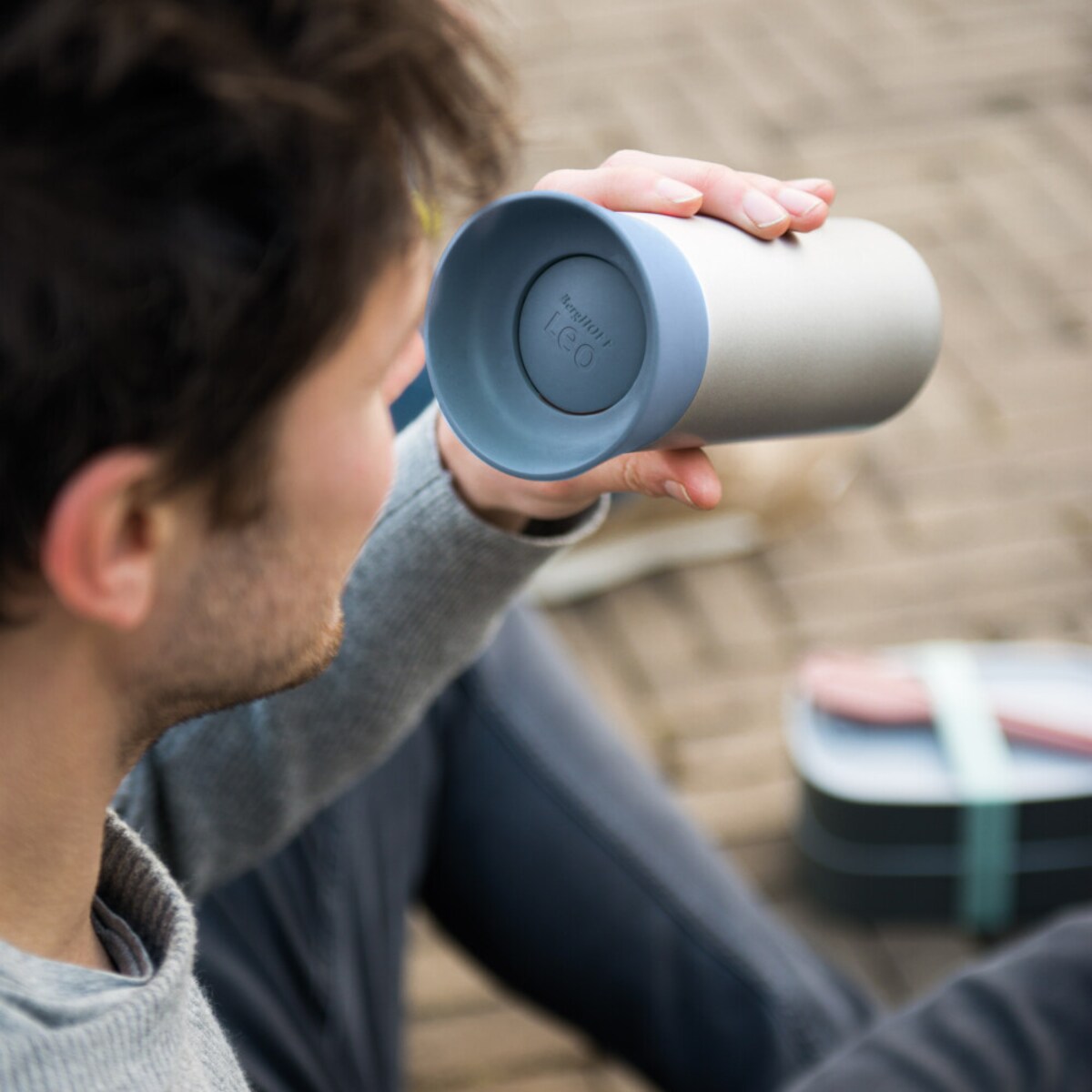 Kubek termiczny, niebieski 0,33 L BergHOFF