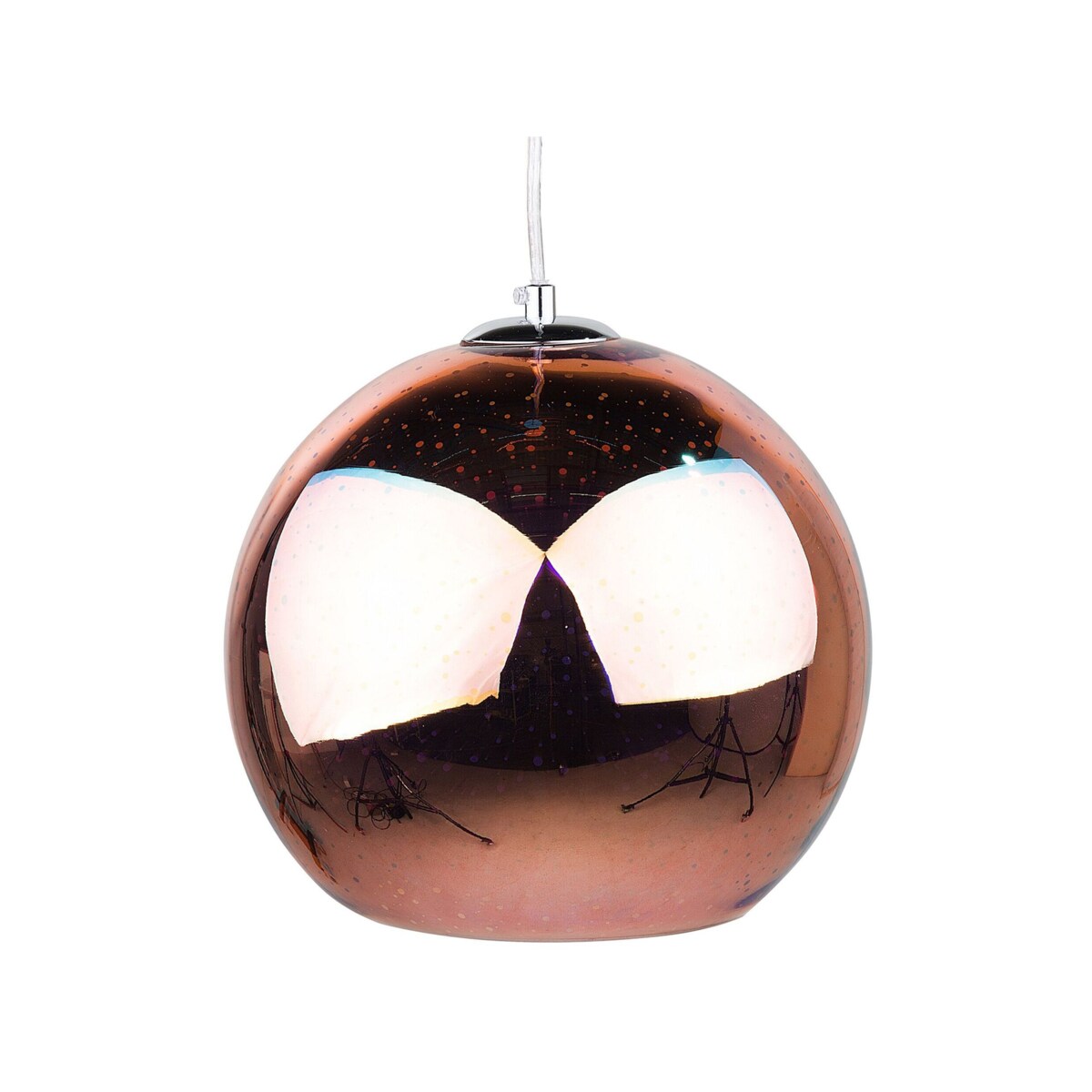 Lampa wisząca szklana miedziana SESSERA