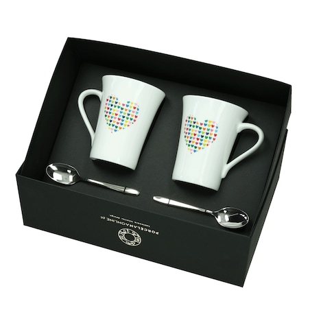 Zestaw kubki Love serca