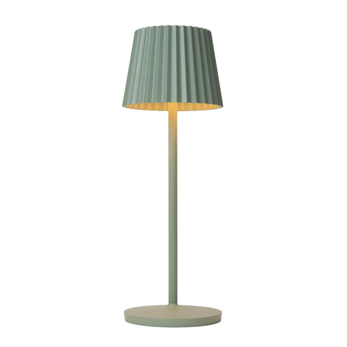 Zewnętrzna lampa stołowa LED 2W Lucide Justine z ładowarką, akumulatorowa, 3 tryby świecenia, IP54