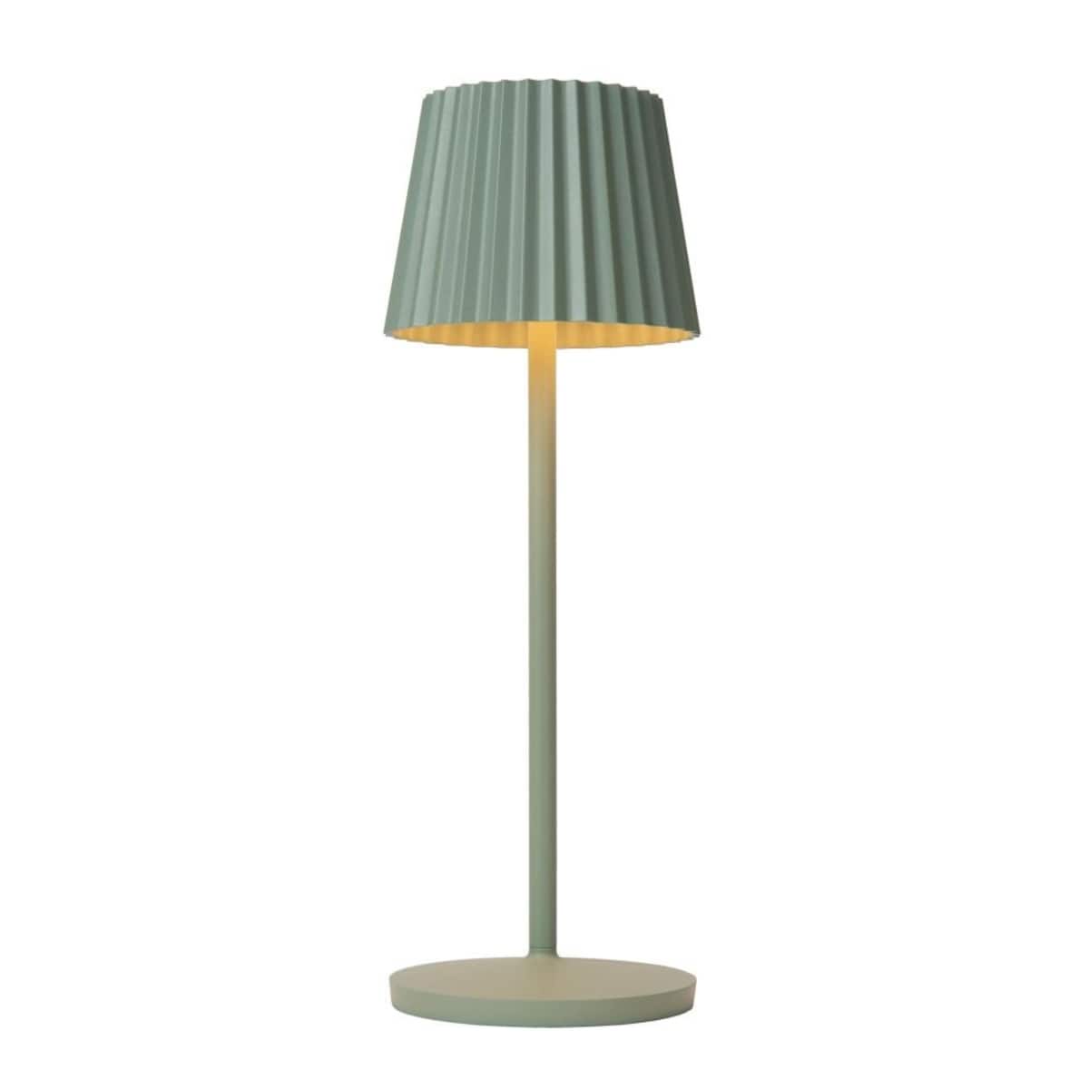 Zewnętrzna lampa stołowa LED 2W Lucide Justine z ładowarką, akumulatorowa, 3 tryby świecenia, IP54