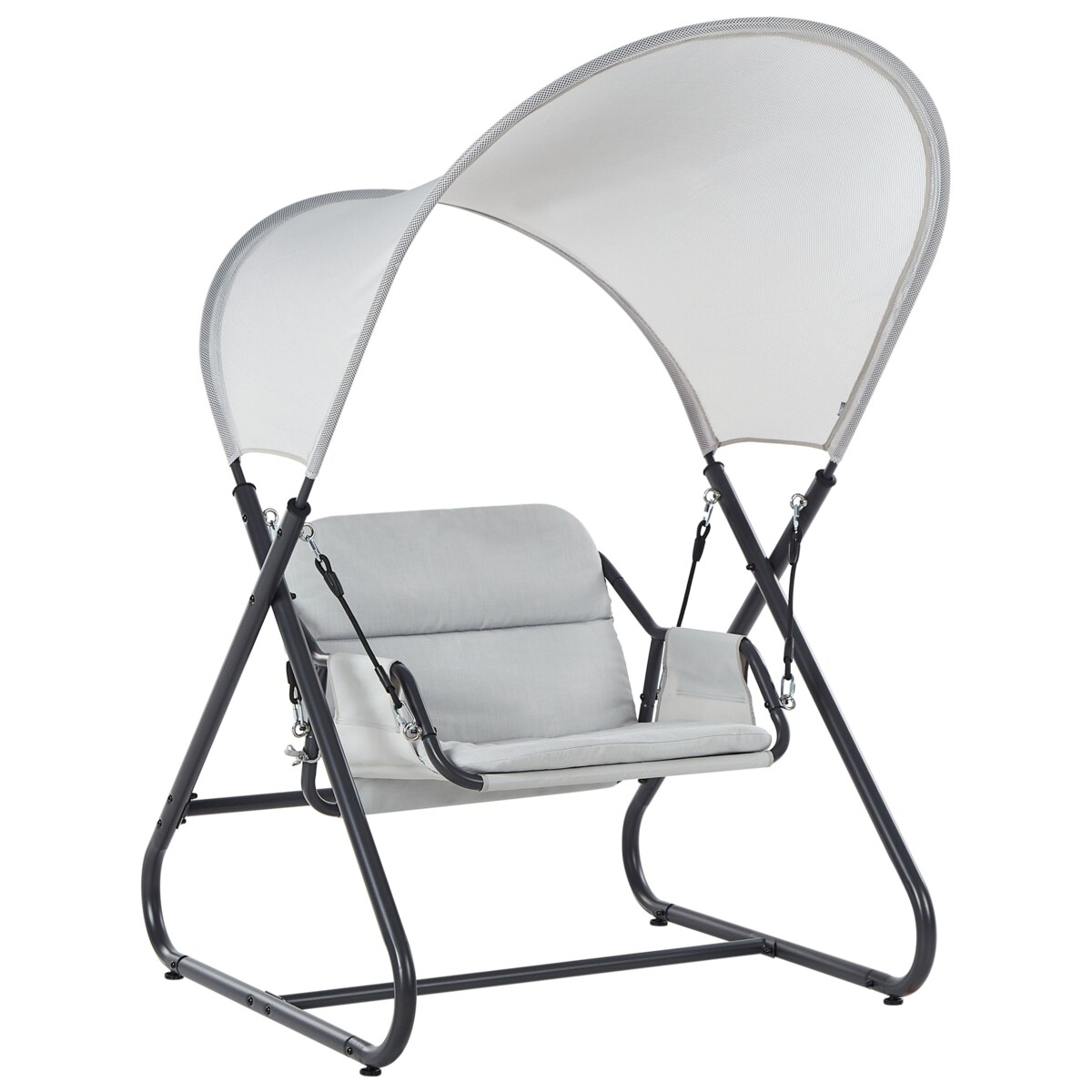Huśtawka ogrodowa SOLAGNA Metal Jasnoszary