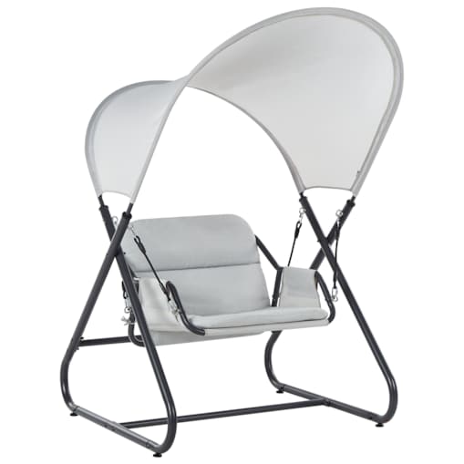 Huśtawka ogrodowa SOLAGNA Metal Jasnoszary