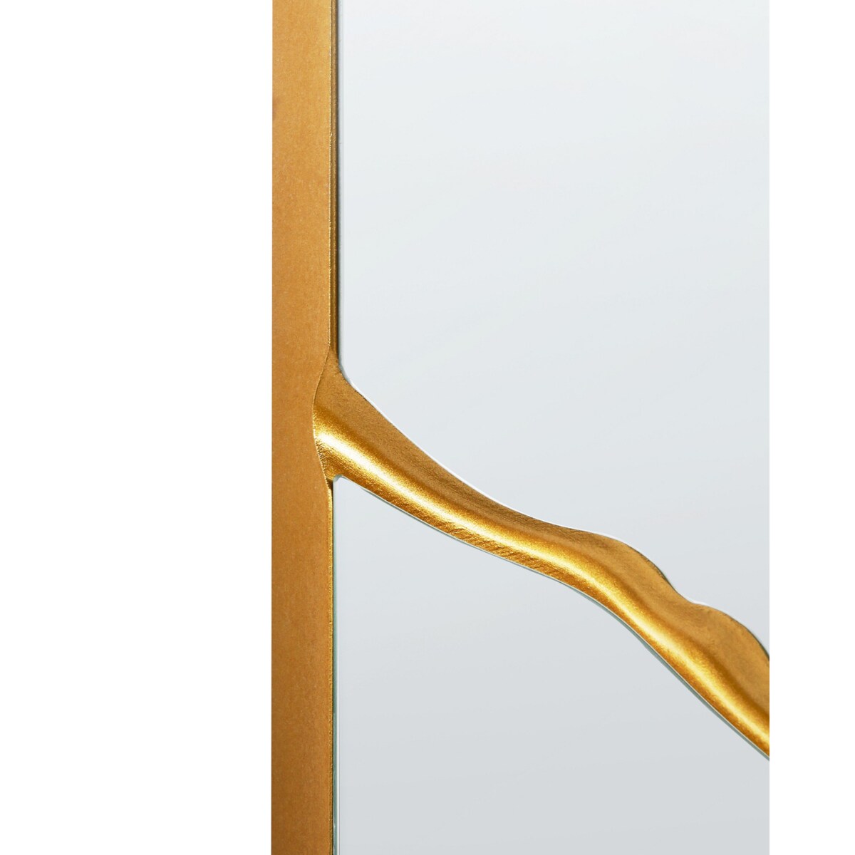 Lustro ścienne 80 x 80 cm złote COOLE