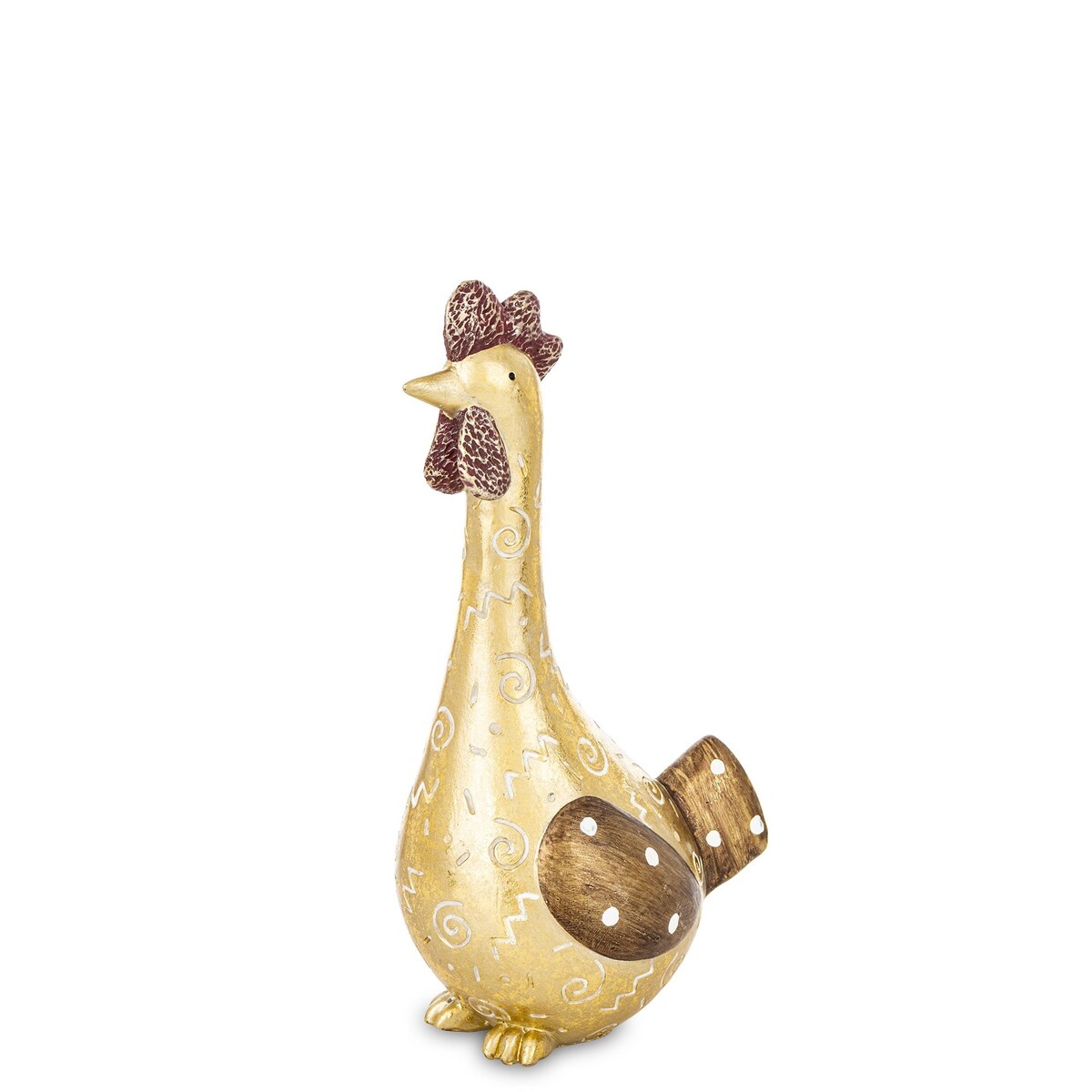 Dekoracja - KURKA 21x8,5x11,5 cm Złotopiórka