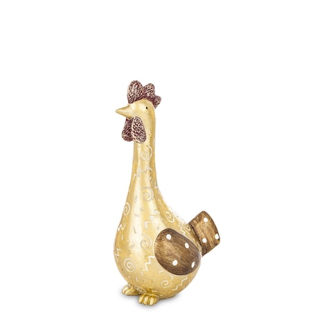 Dekoracja - KURKA 21x8,5x11,5 cm Złotopiórka