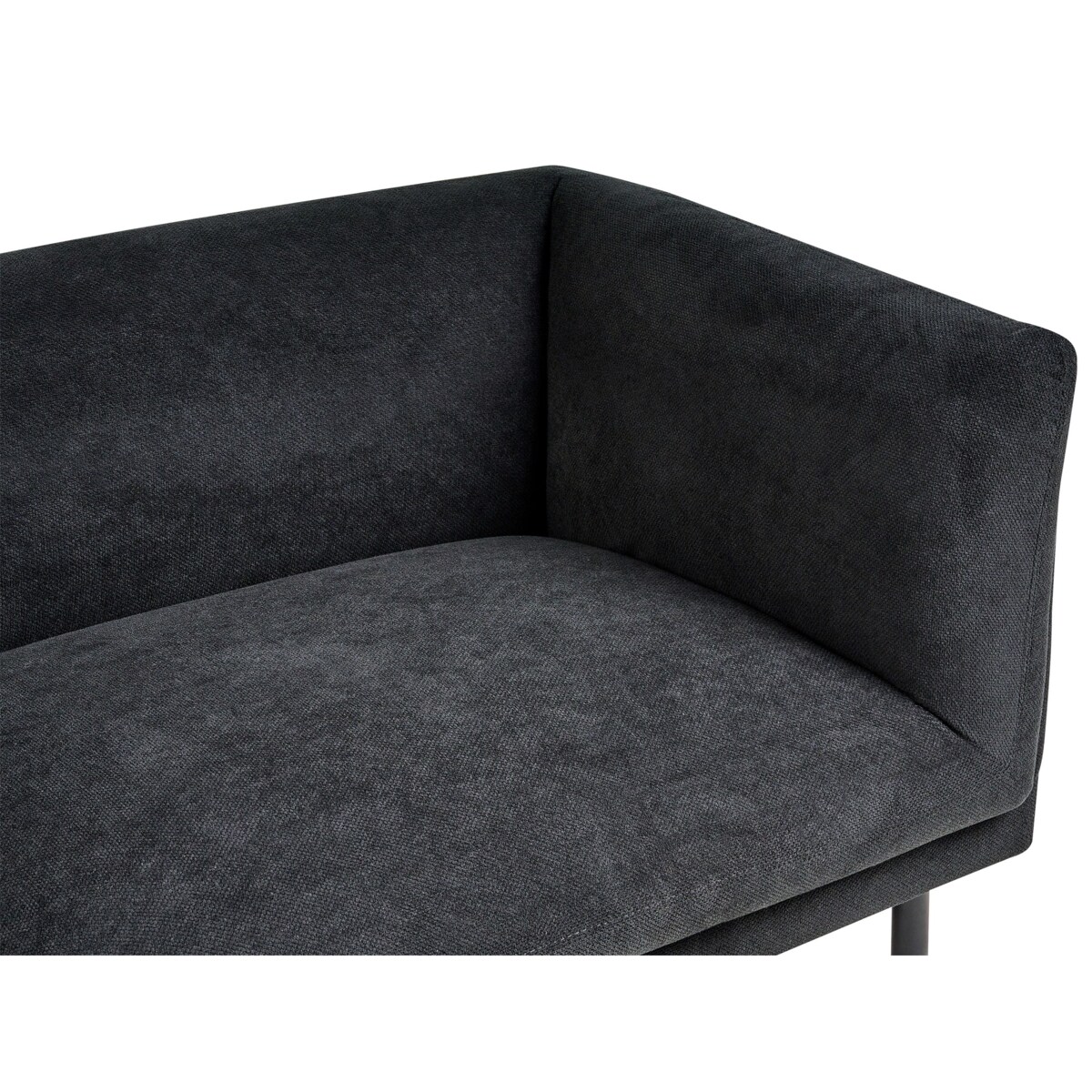 Sofa VORGOD Czarny dla 3 osób