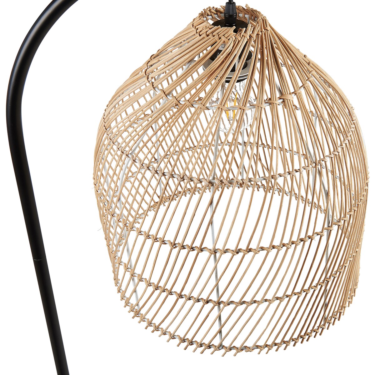 Lampa podłogowa BERNICA Rattan Naturalny